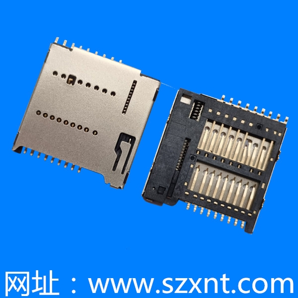 江蘇UHS-II MICRO SD push 4.1卡座1.50H  TF/MICRO SD 4.1/7.1 PUSH/PUSH 卡座